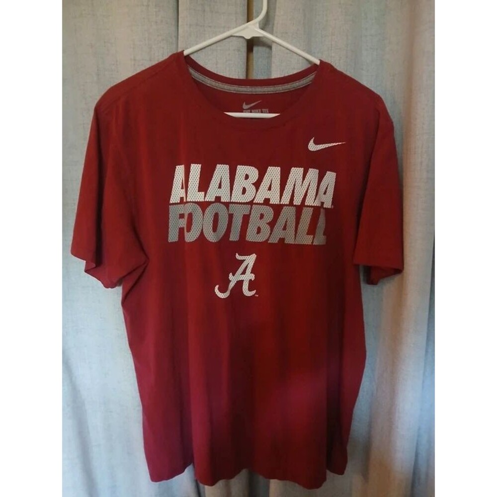 Nike Alabama Crimson Tide Football T-Shirt Red Men’s Large Athletic Cut